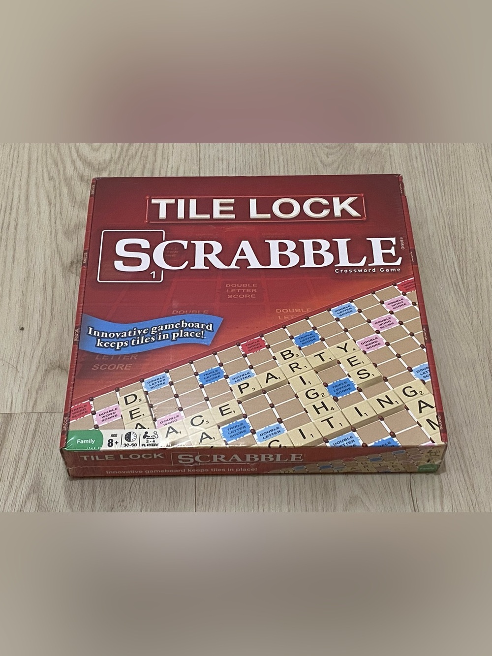 Hasbro Scrabble Tile Lock Board Game - NEW